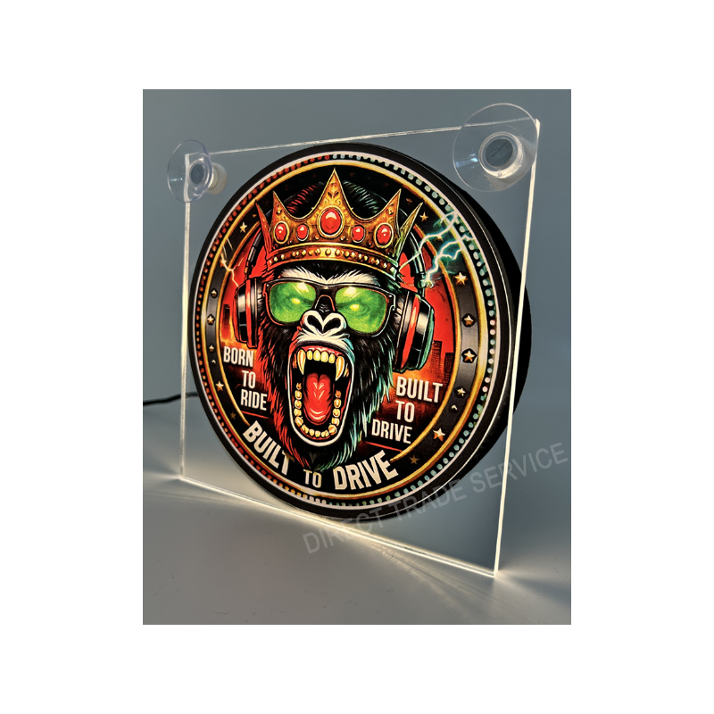 ENSEIGNE LUMINEUSE BORN TO RIDE USB - Enseignes Lumineuses