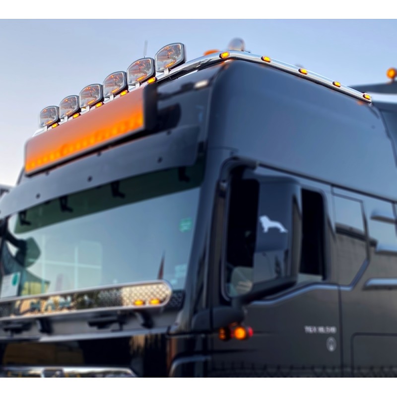 Rampe de toit arrière inox - MAN TGX 2021 et plus - Accueil