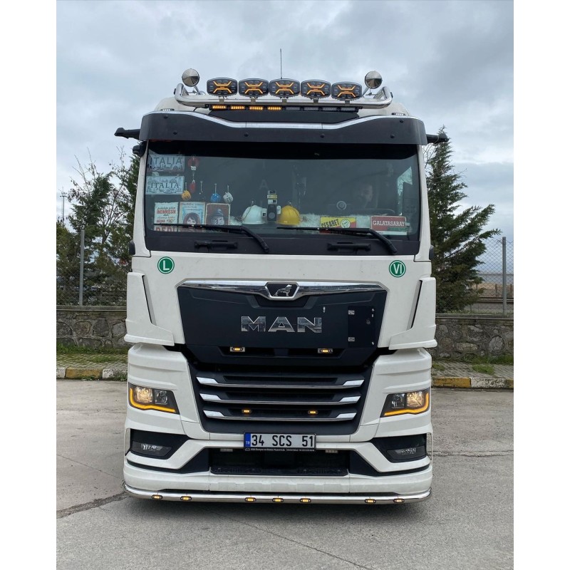 Rampe de toit court Inox - MAN TGX 2021 et plus - Accueil