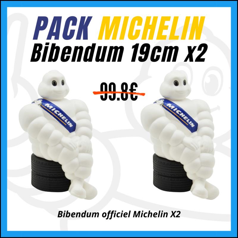 Pack MICHELIN - Bibendum 19cm x2 - Accueil Pack MICHELIN - Bibendum 19cm x2 - Accueil