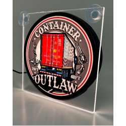 ENSEIGNE LUMINEUSE CONTENEUR ROUGE USB - Enseignes Lumineuses