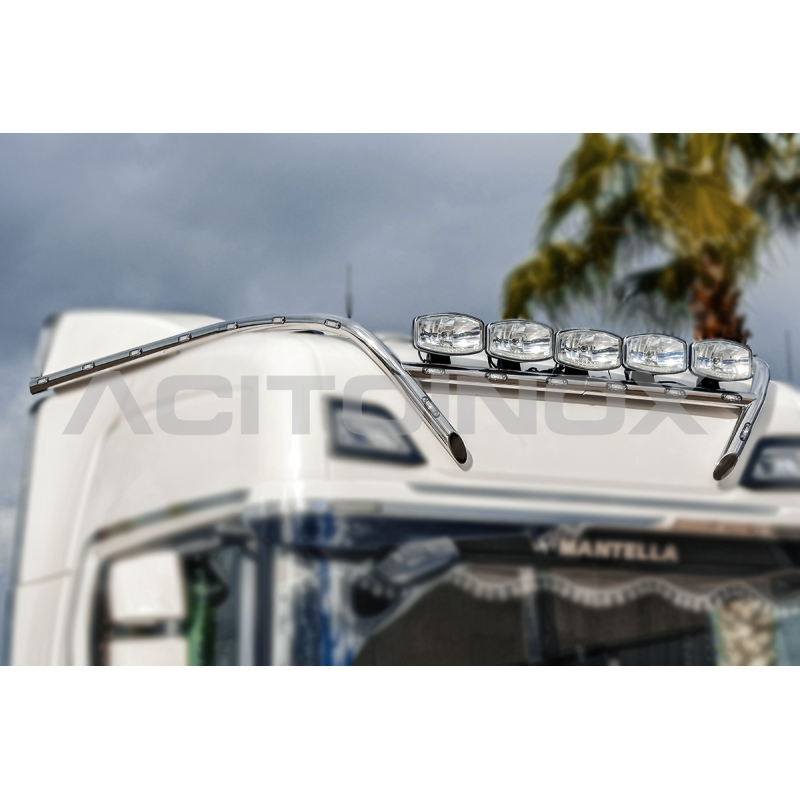 RAMPE DE TOIT - MODÈLE EXTRA-LONG - SCANIA S/R NG - RAMPES INOX