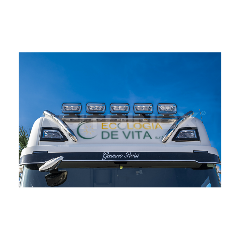 RAMPE DE TOIT - MODÈLE MOYEN - SPOILER BAS - SCANIA S NG - RAMPES INOX