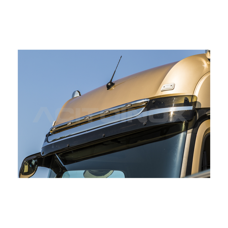 RAMPE DE VISIÈRE - MERCEDES ACTROS MP4 - RAMPES INOX