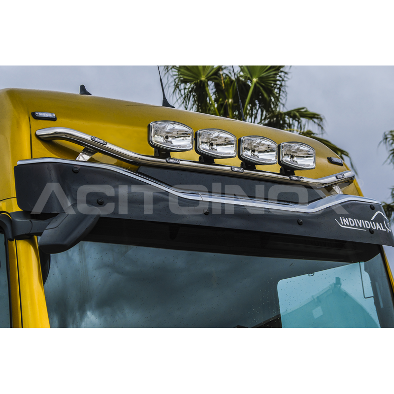 RAMPE DE TOIT - VISIÈRE PARE-SOLEIL INDIVIDUAL - MAN TGX 2020 - RAMPES INOX