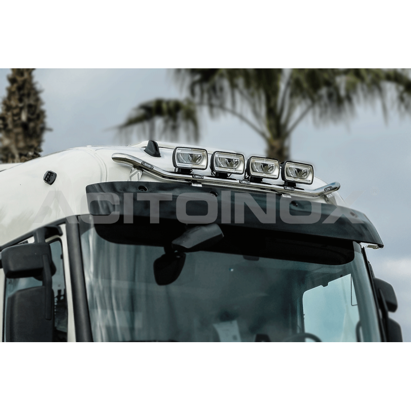 RAMPE DE TOIT - VISIÈRE PARE-SOLEIL - RENAULT TRUCK T EVO - RAMPES INOX