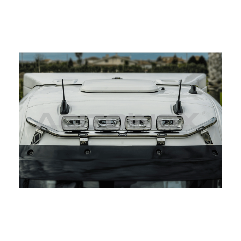 RAMPE DE TOIT - VISIÈRE PARE-SOLEIL - RENAULT TRUCK T EVO - RAMPES INOX