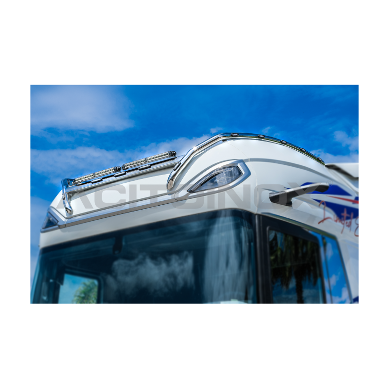 RAMPE DE TOIT - MODÈLE H SPECIAL MOYEN - DAF XG+ - RAMPES INOX