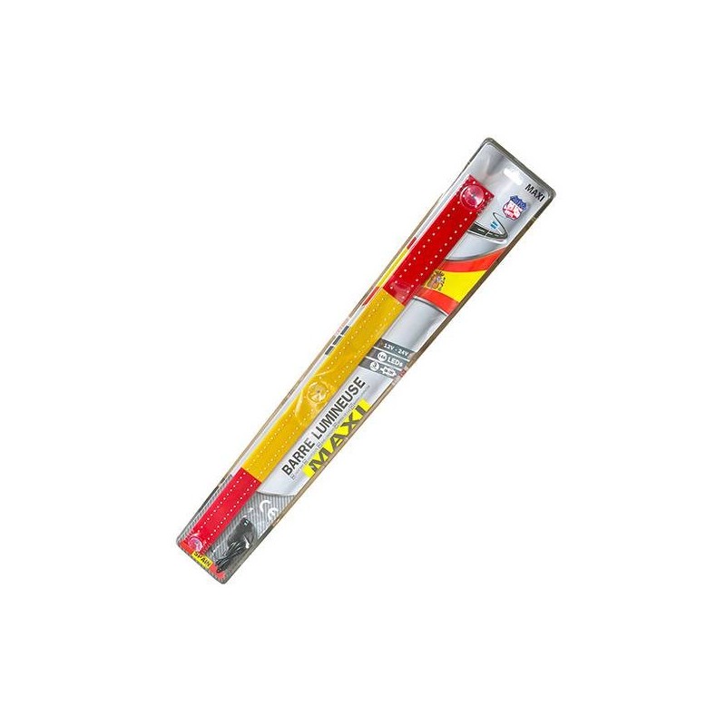 Bande lumineuse Espagne 90 cm – Décoration LED drapeau Espagne 12/24V