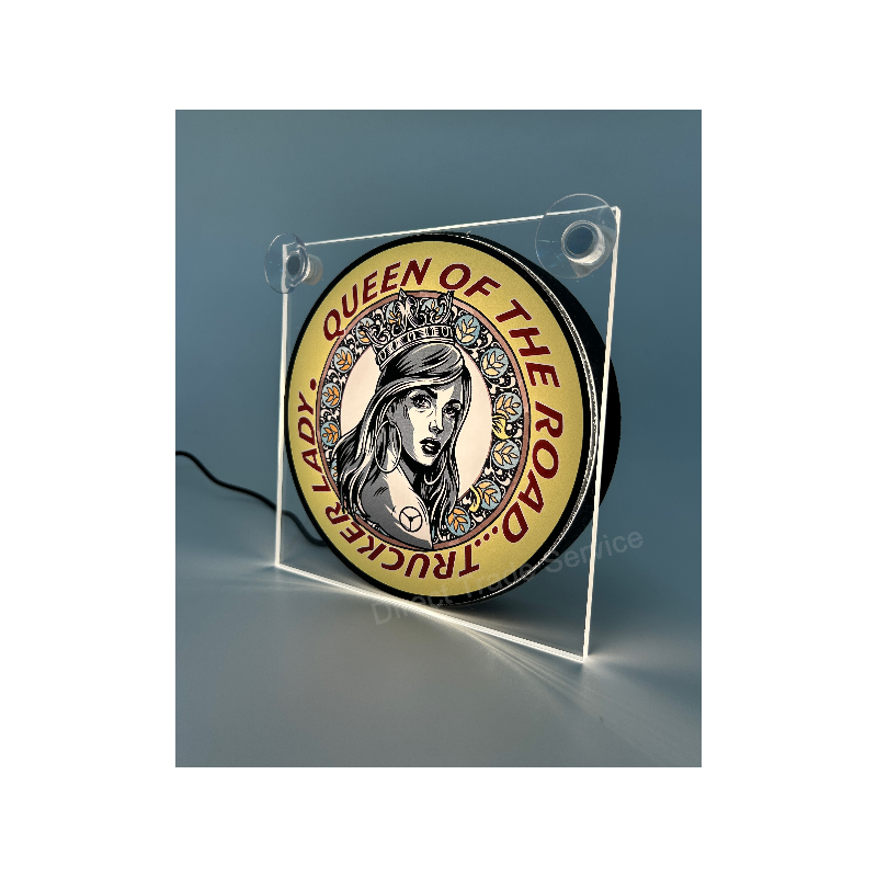 Enseigne LED Camion – Queen of the Road | Personnalisation Routière