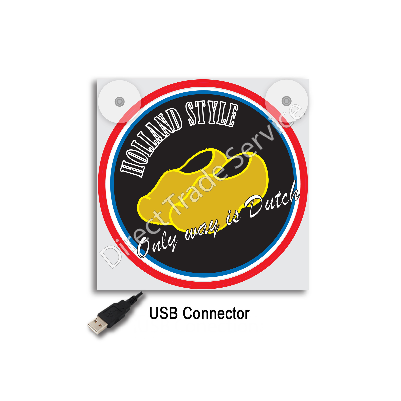 Enseigne LED Camion – Holland Style Clogs Plug | Personnalisation Routière