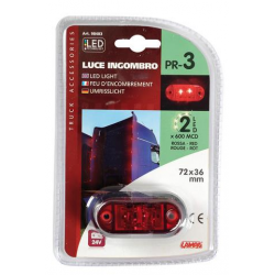 FEU D'ENCOMBREMENT 2LEDS ROUGE - Feux