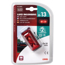 FEU D'ENCOMBREMENT ROUGE 2LEDS - Feux