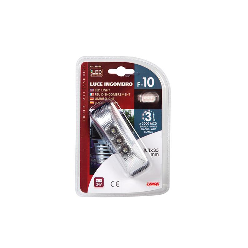 FEU D'ENCOMBREMENT BLANC 3LEDS - Accueil FEU D'ENCOMBREMENT BLANC 3LEDS - Accueil
